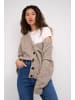 My Essential Wardrobe Strickjacke 04 Casual fit in Dune Melange