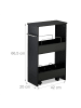 relaxdays Nischenwagen in Schwarz - (B)42 x (H)66,5 x (T)20 cm