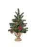 HOMCOM Weihnachtsbaum in Grün 28L x 28B x 50H cm