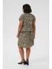 KAFFE curve Bluse kurzarm KCmaren Regular fit in Feather Gray / Black Animal