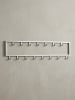 KADIMA DESIGN Wandgarderobe Metall Silber 80x20x4 cm Design Flurgarderobe Stahl,