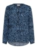 Kaffe Langarm-Bluse KApollie Regular fit in Midnight/Blue Graphic Dot