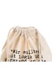 Mr. & Mrs. Panda Gym Rucksack "Wir sollten mit Logik... mit Spruch in Creme