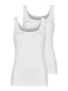 Nina von C. 2er Pack Damen Achseltop in weiss