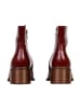 Emilie Karston Ankle Boots mit Lederabsatz Paris Rot