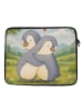 Mr. & Mrs. Panda Laptop Tasche Pinguine Kuscheln Design ohne Spruch in Weiß