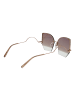 Ana Hickmann Frauen Sonnenbrille Schmetterling Rose Gold