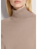 MADELEINE Schmaler Feinstrickpullover in beige / melange