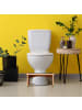 relaxdays Toilettenhocker in Natur/ Schwarz - (B)44,5 x (H)18,5 x (T)26 cm
