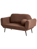 Beliani 2-tlg Schlafsofa DOROTEA in Braun/Schwarz