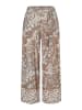 More & More unkomplizierte,  weite, verkürzte Schluphose in leaf print