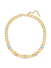 Yokoamii Kette aus Messing mit Glas in gelbgold