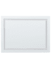 Beliani Badezimmerspiegel PRENOIS in Silber - (W) 80 x (H) 60 x (L) 4 cm Horizontal