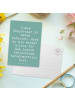 Mr. & Mrs. Panda Postkarte Spruch Ehepartner Team mit Spruch in Meeresbrise