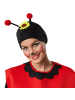 tectake Poncho in Einheitsgröße, schwarz/rot