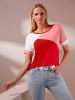 Heine Shirt in rot-pink-gemustert