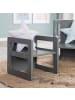 roba 3in1 Kindersitzgruppe Holz, Wendehocker & Bank/Tisch-Kombi, anthrazit