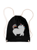 Mr. & Mrs. Panda Turnbeutel Einhorn Stolzieren ohne Spruch in Schwarz