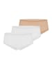 Schiesser Panty Invisible Cotton in Weiß / braun