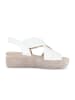 Gabor Plateau Sandalen in creme