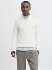 Jack & Jones Sweatshirt mit halbem Reißverschluss in Cloud Dancer