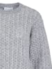 Vila Weicher Strickpullover mit Rundhalsausschnitt und langen Ärmeln in Grau-3