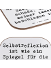 Mr. & Mrs. Panda Bierdeckel Spruch Selbstreflexion Spiegel mit S... in Weiß
