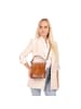 Toscanto Leder Umhängetasche Toscanto Tasche hellbraun ca. 18cm