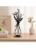 UNUS Deko Aufsteller aus Metall Blumenvase 35 cm in Schwarz