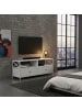 relaxdays TV-Lowboard in Weiß - (B)120 x (H)50 x (T)40 cm