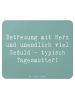 Mr. & Mrs. Panda Mouse Pad Spruch Tagesmutter Liebe mit Spruch in Meeresbrise