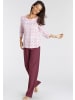 Vivance Active Pyjama in pink-rot-gestreift