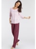 VIVANCE DREAMS Pyjama in pink-rot-gestreift