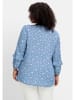 sheego by Joe Browns Bluse in blau gemustert