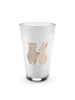 Mr. & Mrs. Panda Latte Macchiato Glas Bär und Hase Umarmen ohne ... in Transparent