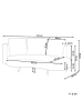 Beliani 4-tlg Gartensofa PARORI in Beige
