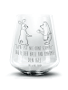 Mr. & Mrs. Panda Longdrinkglas Hase Igel mit Spruch in Transparent