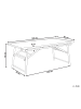 Beliani Esstisch TINDARI in Braun - (W) 90 x (H) 75 x (L) 180 cm