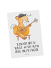Mr. & Mrs. Panda Postkarte Ukulele Magie mit Spruch in Weiß