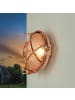 Licht-Erlebnisse Außen Wandlampe Ø 21 x (H)21 cm in Kupfer