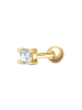 Glanzstücke München Piercing aus Sterling Silber mit Zirkonia in gelbgold
