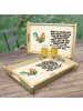 Mr. & Mrs. Panda Servier Tablett Hahn Korn mit Spruch in Vintage