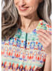 GOLDNER Kurzarm Printbluse für Damen multicolor in bunt / gemustert
