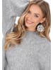 IZIA Women Sweater in light grey melange
