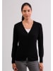 CASH-MERE.CH Cardigan V-Ausschnitt in Schwarz