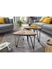 FineBuy Couchtisch in Braun / Akazie / 60x60x45