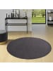 Snapstyle Velours-Teppich Joy Rund in anthrazit