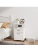relaxdays Rollcontainer in Weiß - (B)42 x (H)66,5 x (T)44 cm
