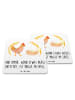 Mr. & Mrs. Panda Coaster Huhn Stolz mit Spruch in Weiß