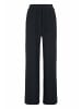 Hessnatur Jersey Hose Wide Leg  in schwarz